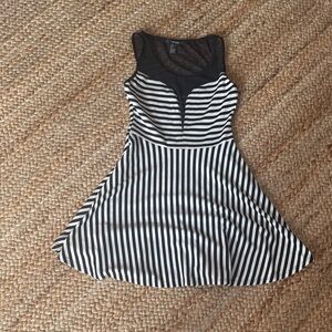 Forever 21 Black Mesh Detail Top